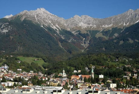 Die Nordkette mit Hafelekar in Innsbruck