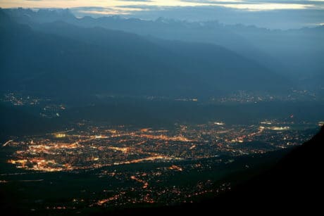 Innsbruck bei Nacht